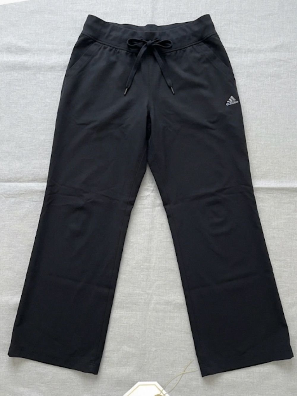 adidas Black Casual Drawstring Pants